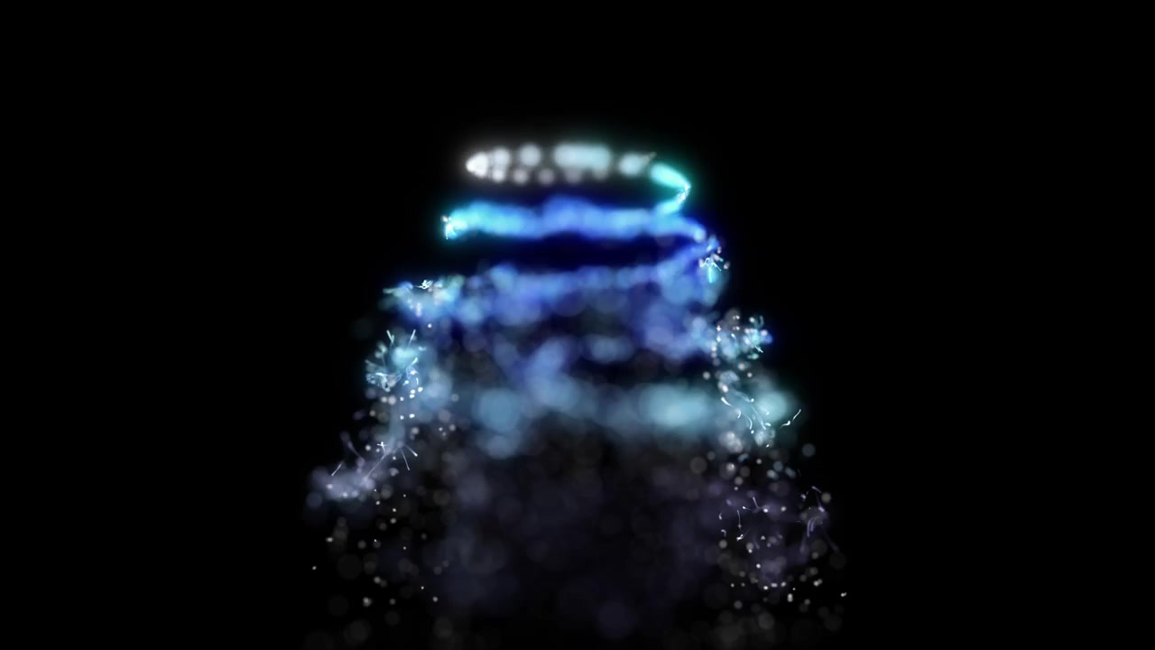Christmas Bright Glow Tree Flow Particles