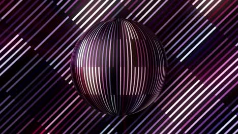 abstract 3d sphere with lines pattern