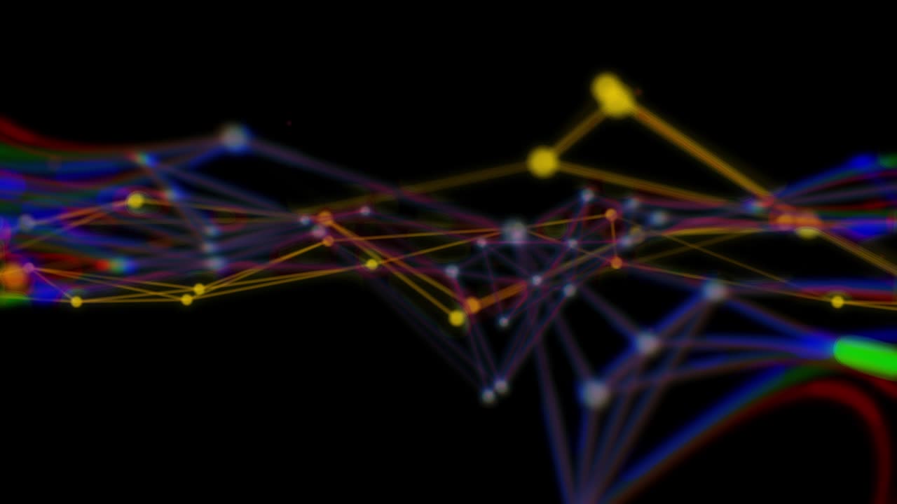 Abstract connection dots and lines