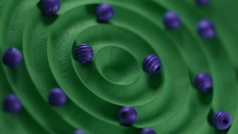 el video presenta una animación de cuentas 3d en un bucle circular, mostrando su movimiento fluido y continuo. esta pantalla hipnótica enfatiza el movimiento sin problemas de las cuentas y la belleza de sus bolas 3d sincronizadas.