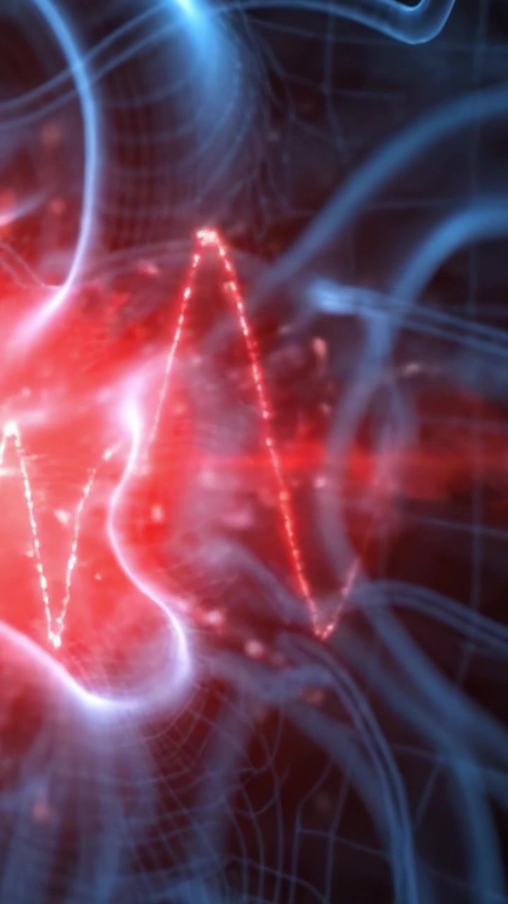 Esplorando le complessità delle vie neurali: Un viaggio visivo attraverso la relazione dinamica tra energia e coscienza in un framework 3D luminoso.