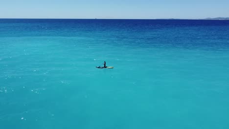 paddle surf buena costa azul mar azul por avión no tripulado