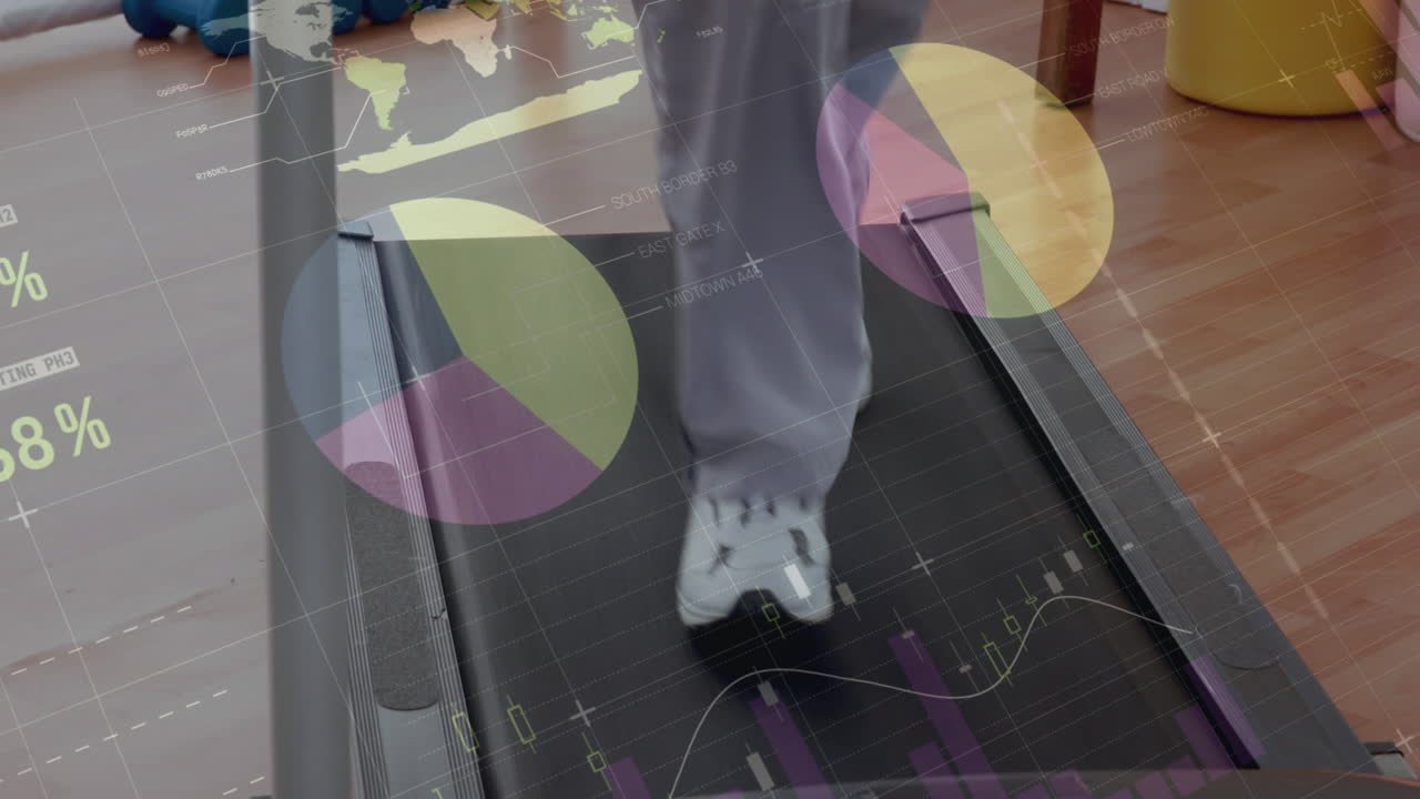 체육관에서 트레드밀을 사용하는 사람의 낮은 부분에 대한 통계적 데이터 처리