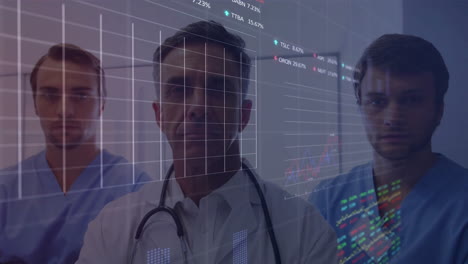 animation of financial data processing over diverse doctors