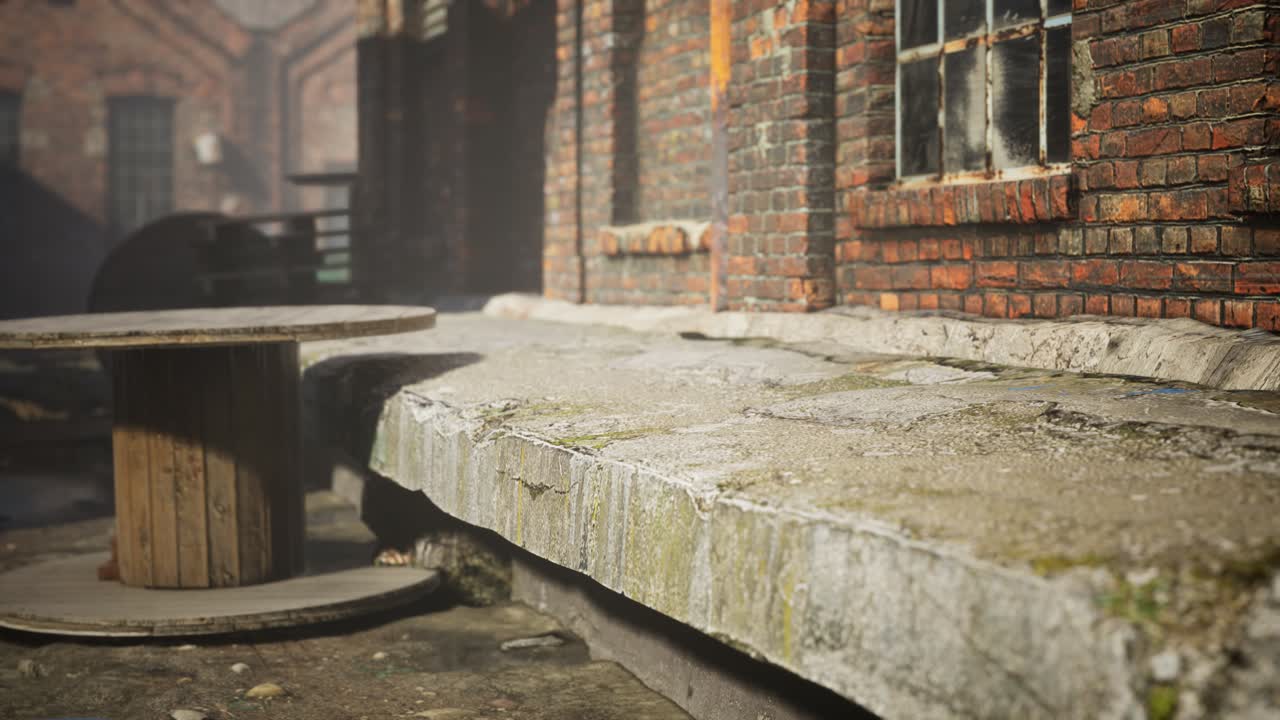 코로나바이러스 코로나19 전염병으로 인해 버려진 공장이 비어 있습니다.