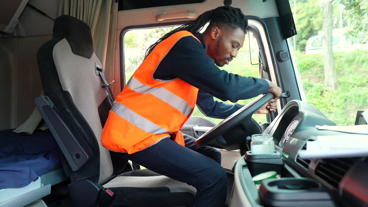 Truck Driver at Work