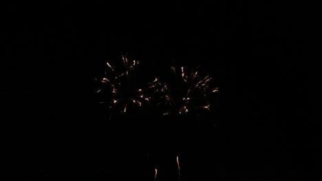 espectáculo de fuegos artificiales en cámara lenta