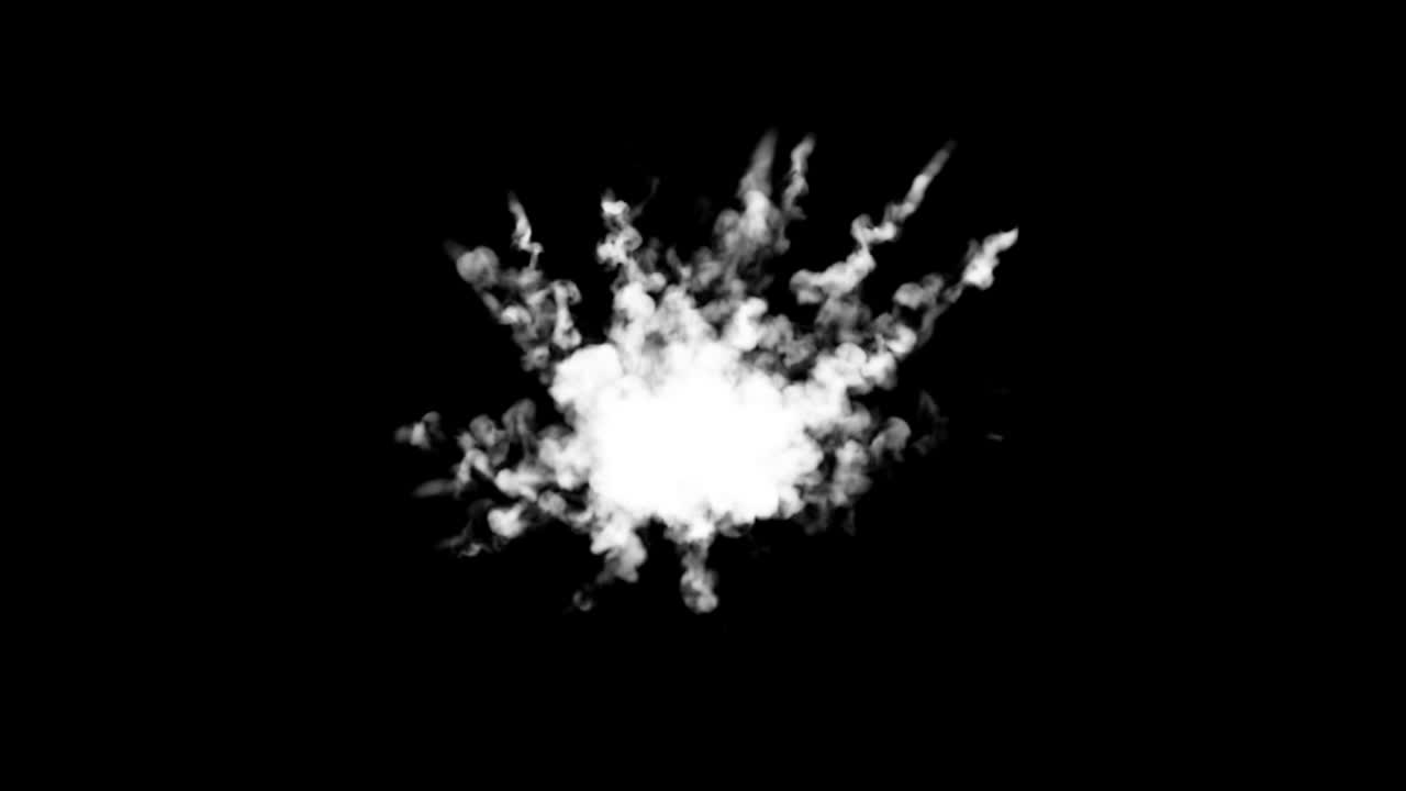 노란색 파우더 폭발, 루마 매트 4k