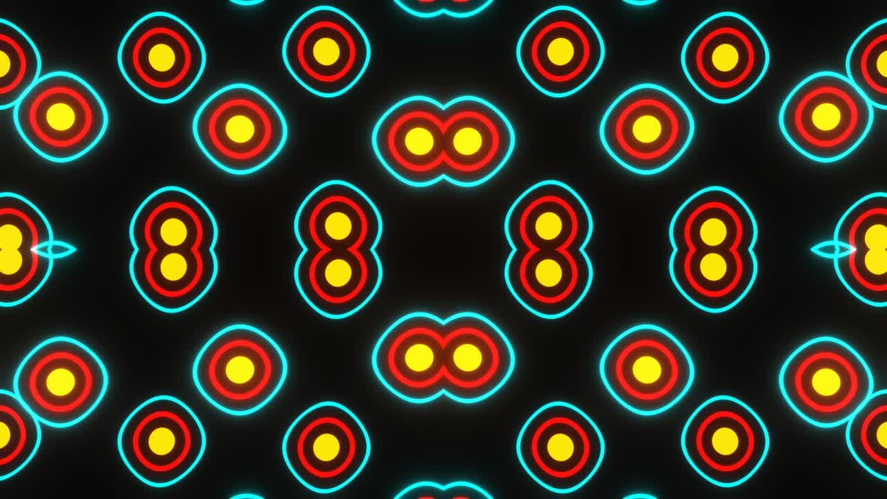 Chaotic pulsation of bright multi-colored balls