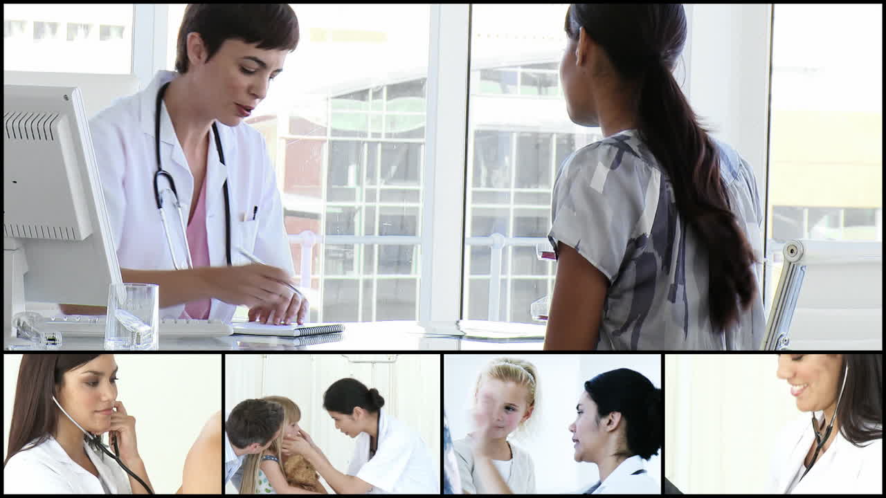 의사를 방문하는 여성