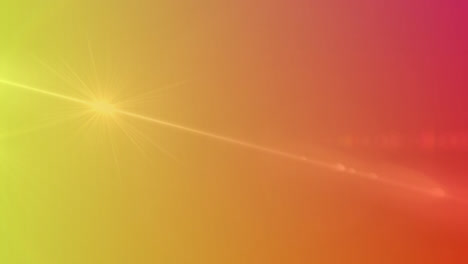 Animation-of-yellow-to-red-gradient-background-with-light-and-copy-space