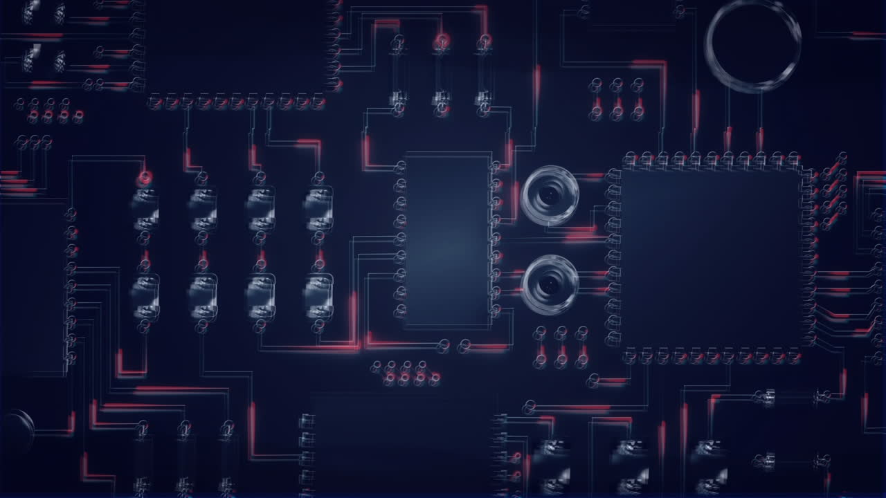 보라색 메인보드 움직임