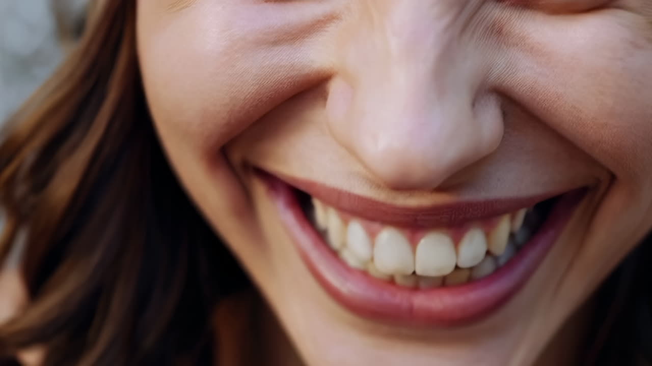 retrato en primer plano de una mujer sonriente