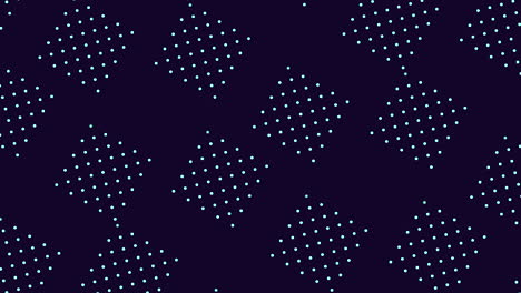 patrón de cuadrícula azul y negro con puntos blancos