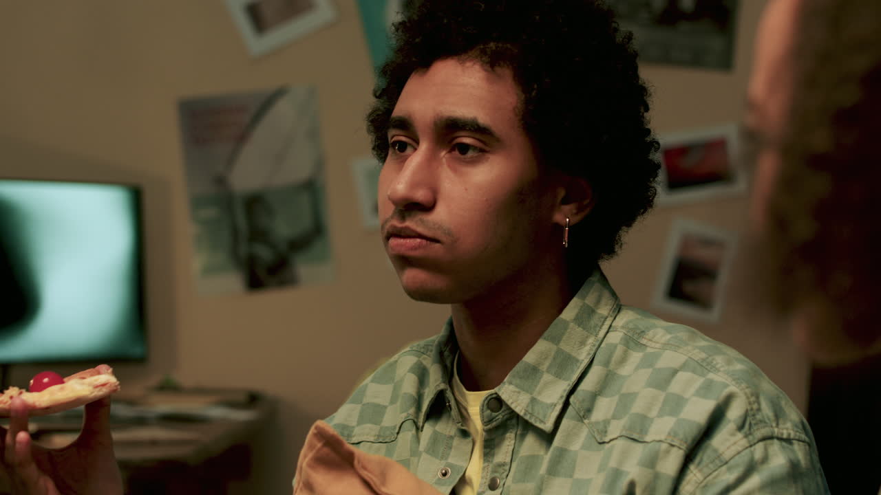 Friends in reunion at home