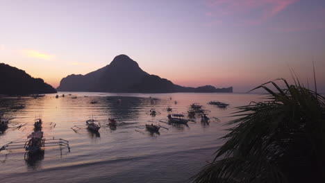 timelapse of sunset over bay in philippines