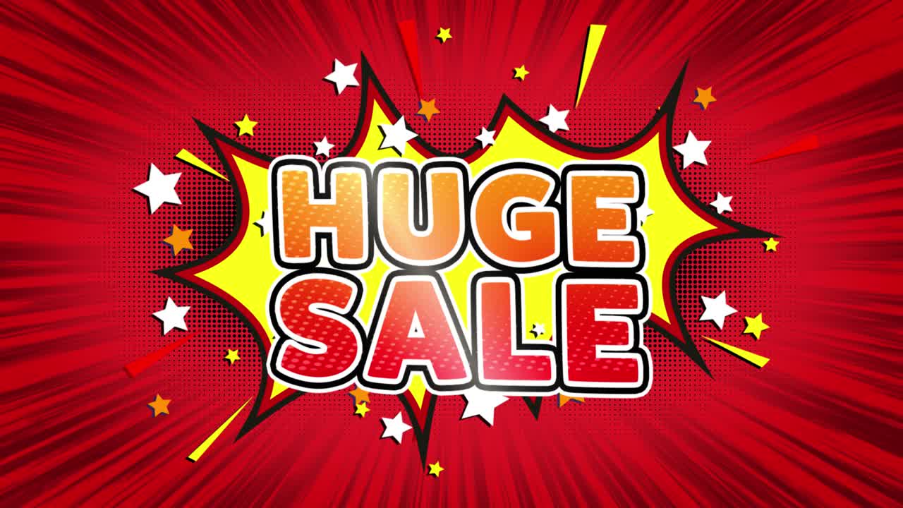Huge Sale Comic Graphic Design
