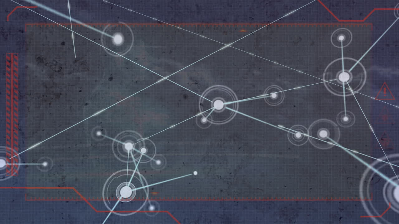 Animation of network of connections over digital interface