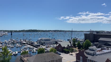 Barcos-De-Todo-Tipo-En-Un-Puerto-De-Atraque-Marino-De-Rhode-Island