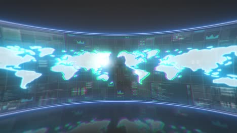 world map background motion design animation seamless loop