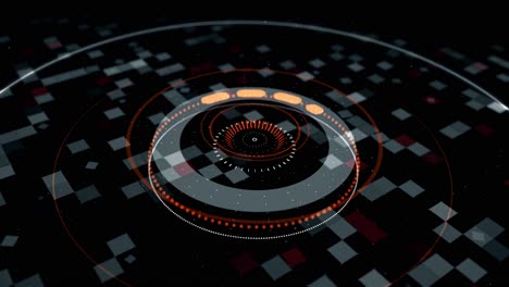 abstract futuristic hud interface