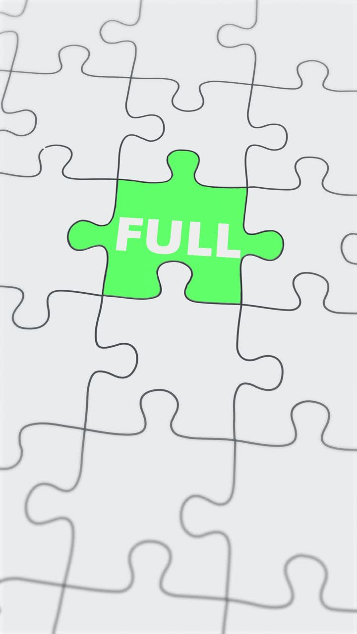 Void Full Jigsaw puzzle assembled Vertical Video