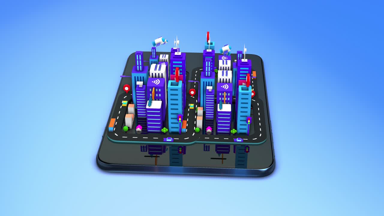 첨단 디지털 스마트 시티, 인공지능, 무선 네트워크, 루프