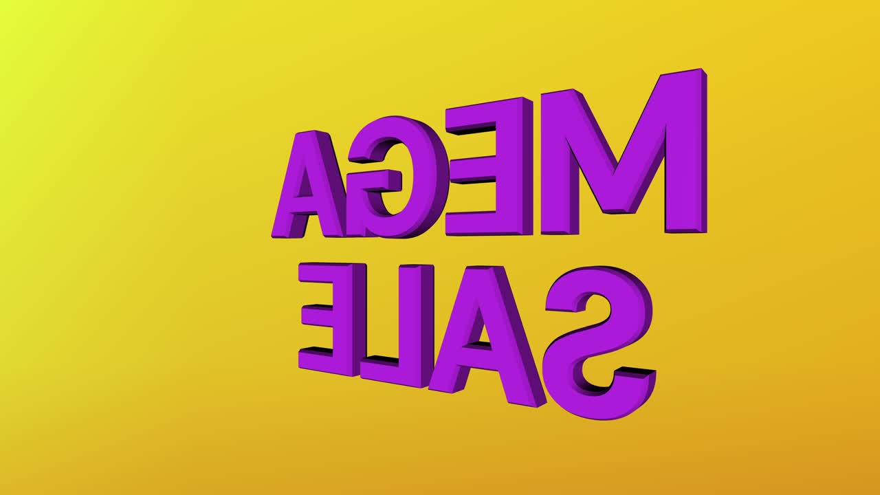 대규모 메가 세일 화려한 광고 메시지