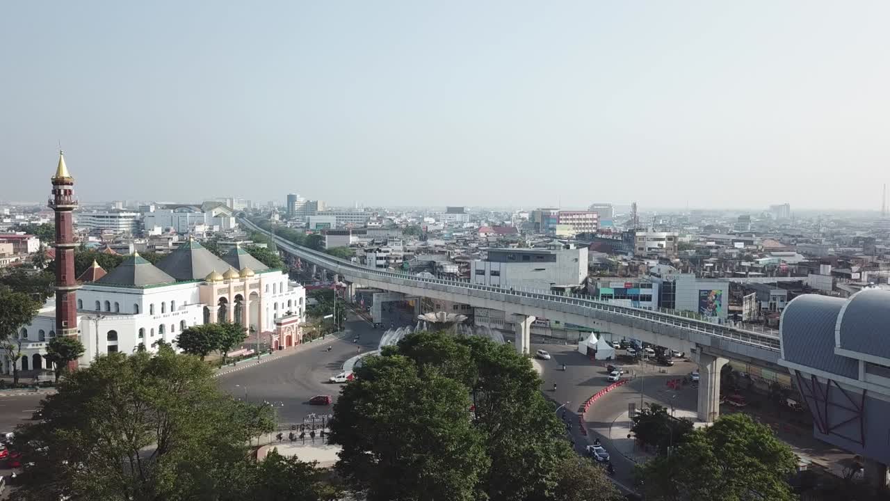 Grande Mesquita na cidade de Palembang.