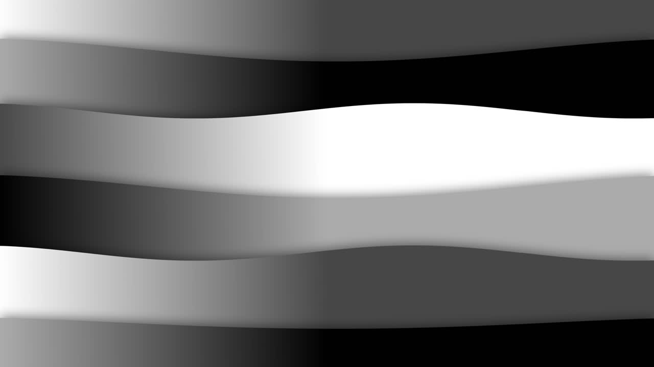 Wave warp animation elegant calm flowing smooth shapes 3D background motion graphics visual effect abstract gradient colour black grey white