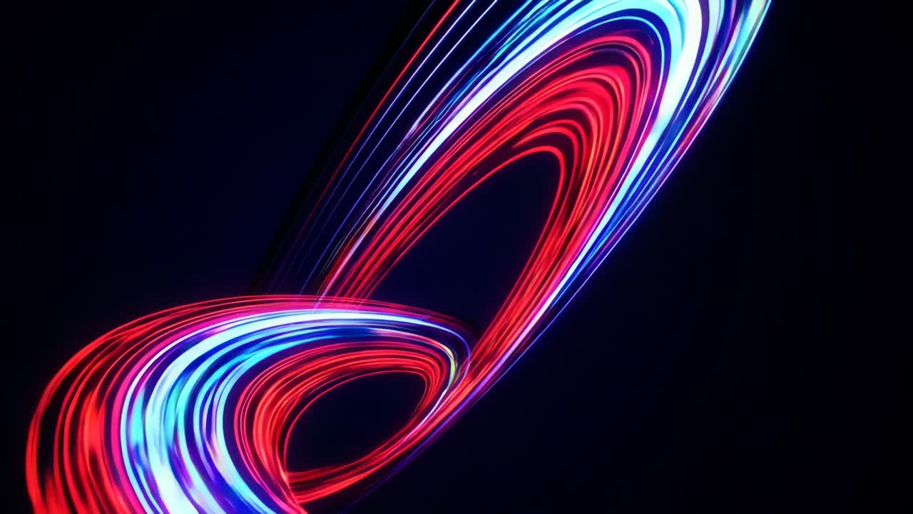 Abstract Neon Light Trails