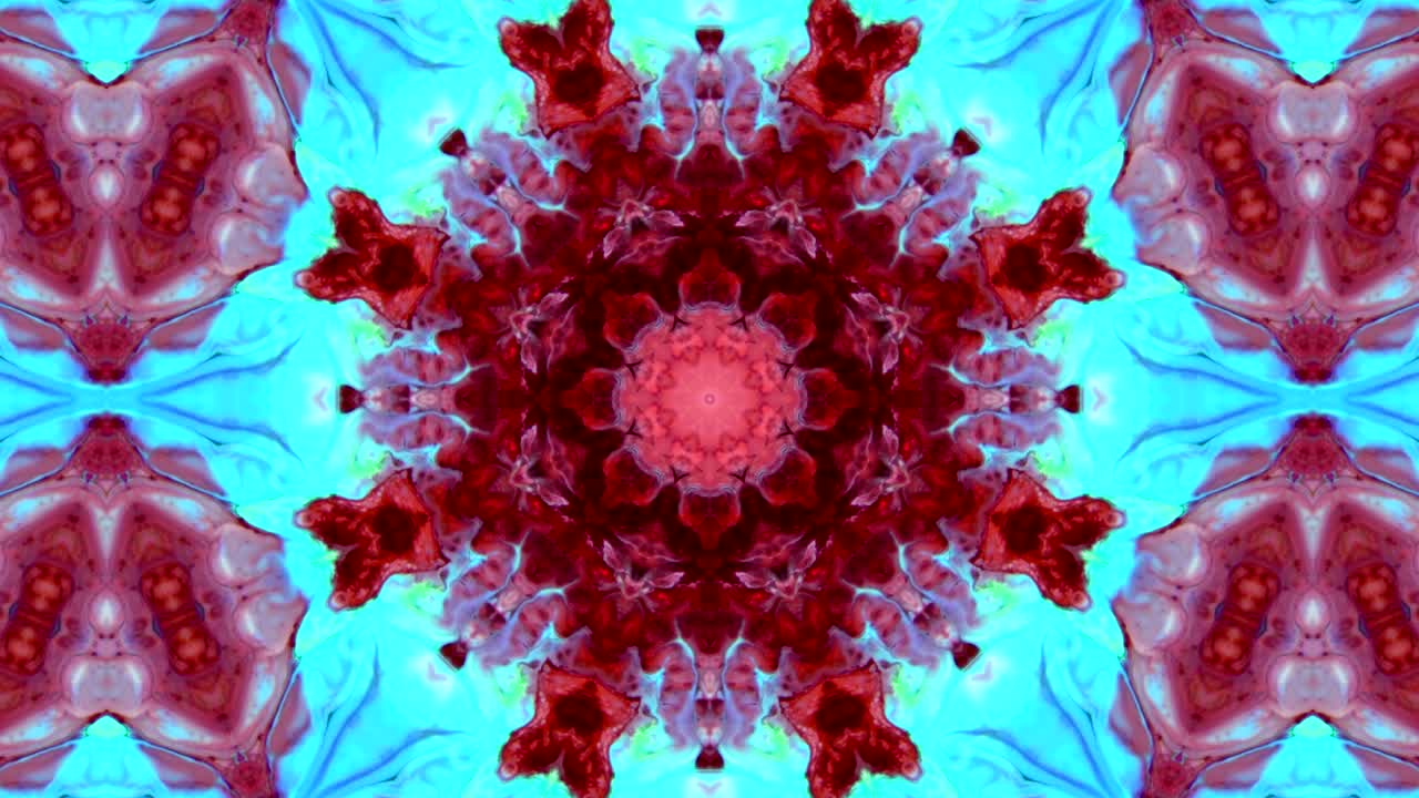 movimiento de fondo de caleidoscopio de explosión decorativa