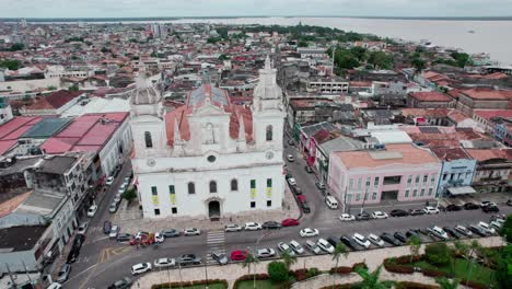 aerial view of belém cathedral ahead of cop30 environmental summit