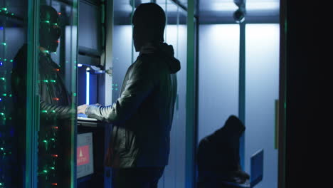 cybercrime in server room
