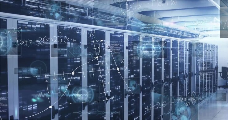 Animation of data processing over computer servers