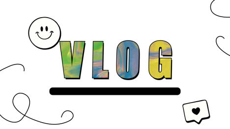 colorful vlog graphic