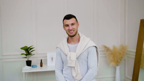 young man in massage room