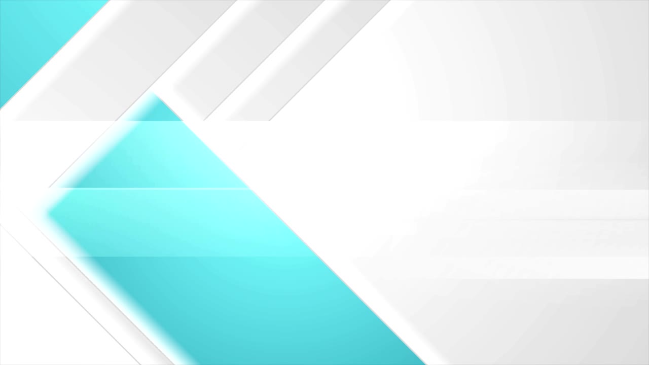 Animazione video tech astratta geometrica ciano grigio