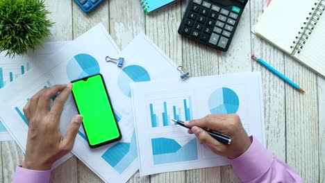 análisis de negocios con gráficos y gráficos