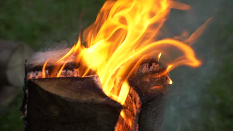 antorcha sueca. solución de bricolaje para calentar en la naturaleza