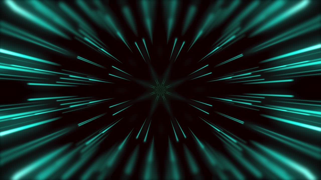 Motion graphic 4K seamless loop of flying into digital technologic tunnel. Futuristic technology abstract background with lines for network, big data, data center, server, internet, speed. 3D render