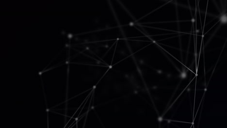 animation of networks of connections over black background