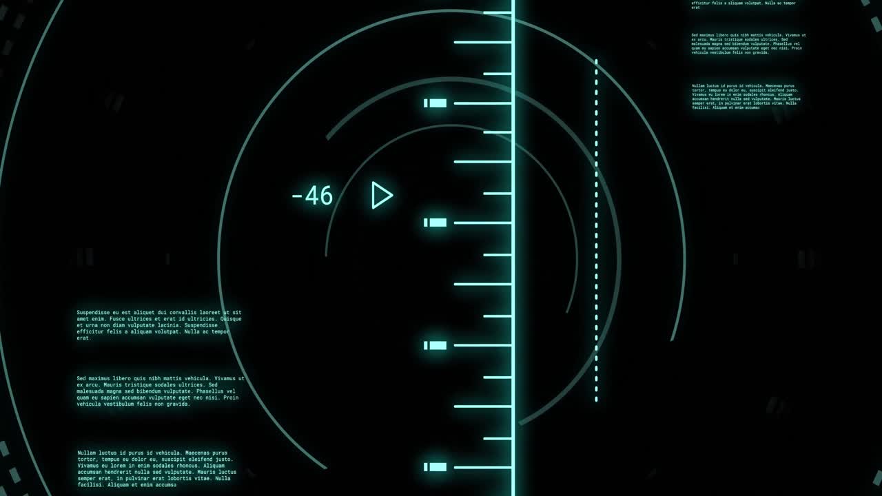 검은 바탕에 스 ⁇  스캐닝과 함께 데이터 처리의 애니메이션