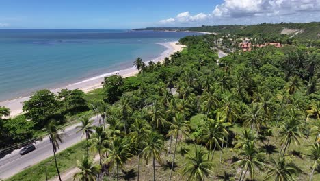 playa de curuipe en el puerto seguro de bahía, brasil