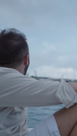 man on a boat