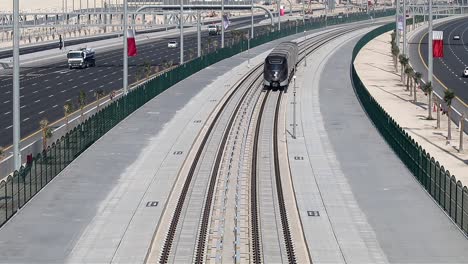 doha metro is one of the fastest driverless train in the world with over speed of hundred km per hour