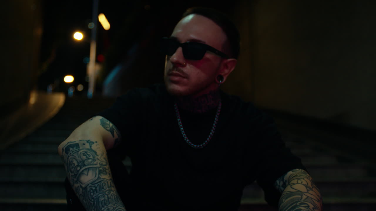 Street Style Portrait at Night