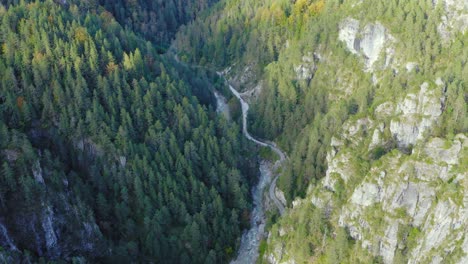 Wonder-woodlands-of-Eisenkappel-Vellach-Austria-aerial