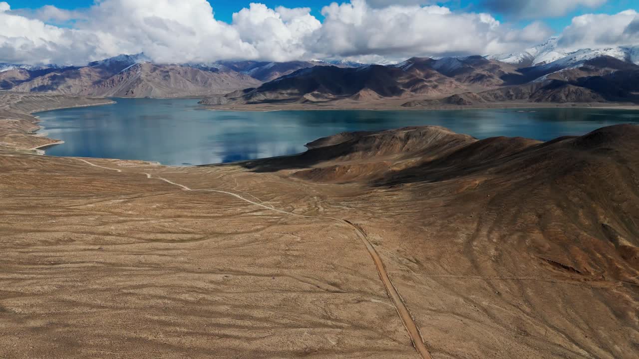Yashilkul and Bulunkul lakes in the Pamir Mountains of Tajikistan Gorno-Badakhshan Autonomous Province aerial