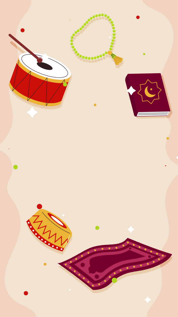 gráfico de movimiento de modelo de estandarte de venta horizontal para la celebración del año nuevo islámico